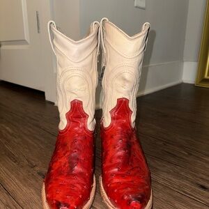 FREEBIRD WARRICK RED OSTRICH 9